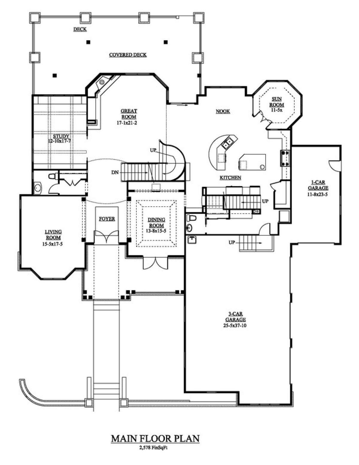 Floorplan 1 for House Plan #5631-00021