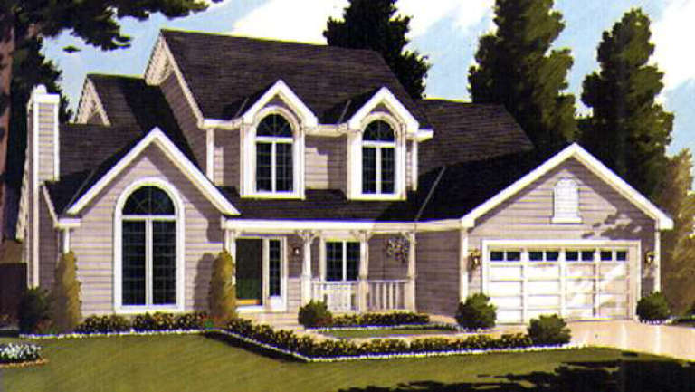 Country House Plan #033-00003 Elevation Photo
