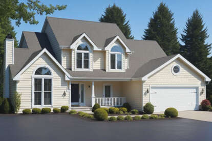 Country House Plan #033-00003 Elevation Photo
