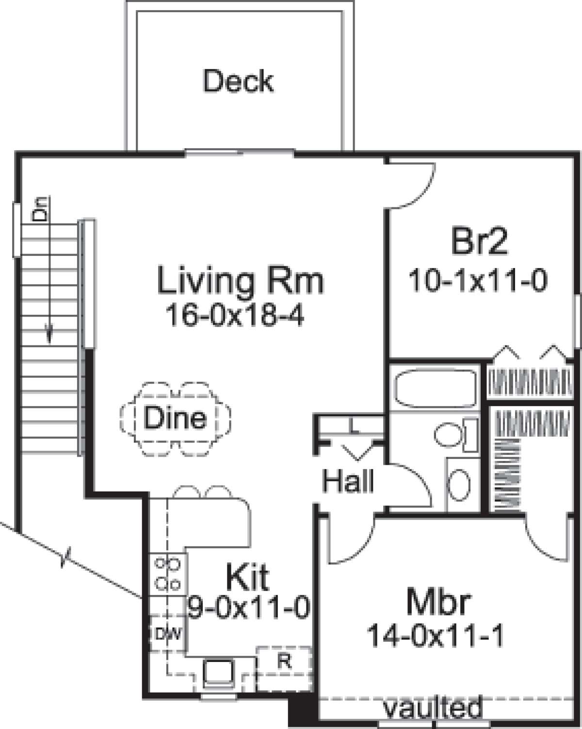 Floorplan 1 for House Plan #5633-00086
