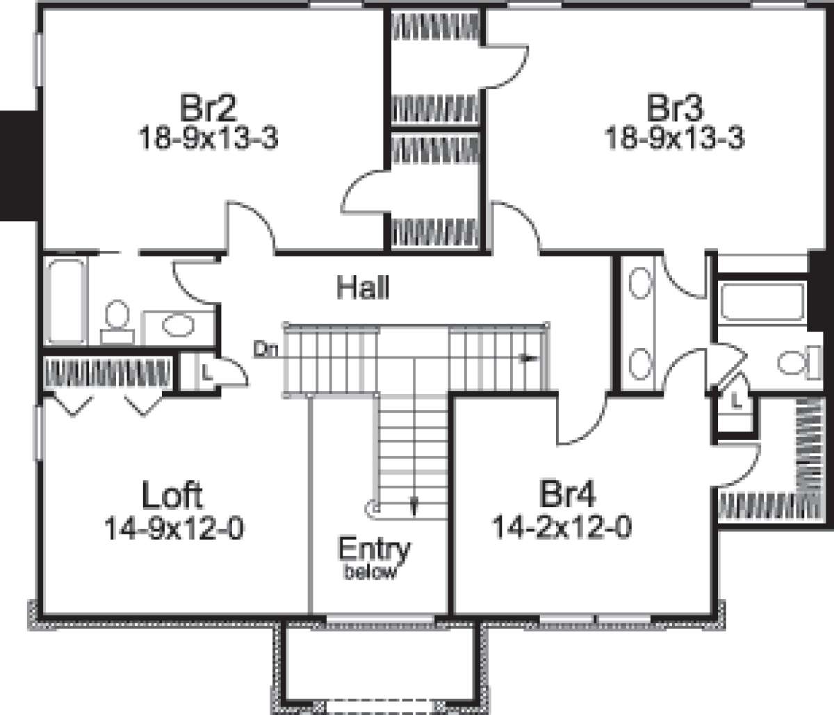 Floorplan 2 for House Plan #5633-00087