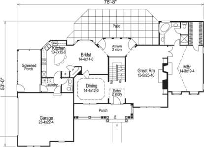 House Plan House Plan #14402 Drawing 1