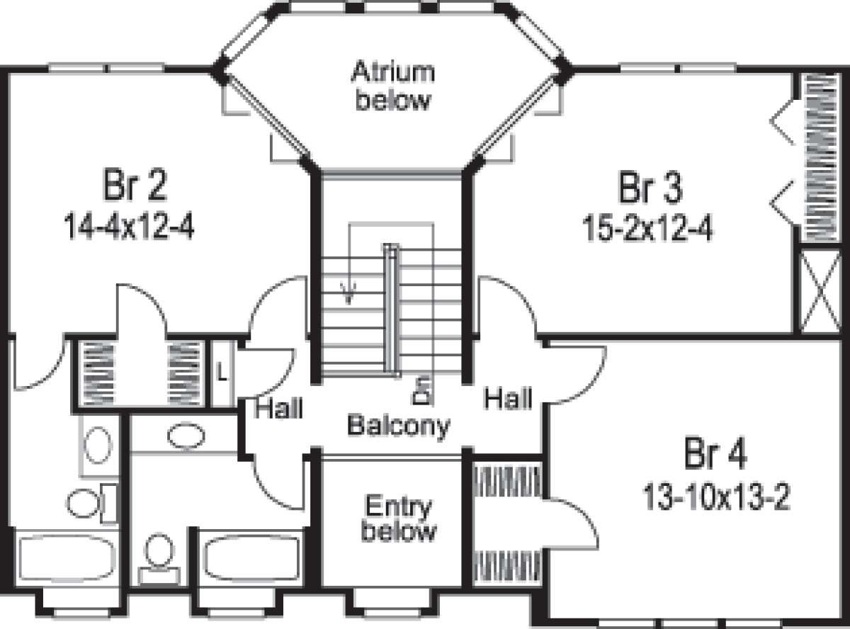 Floorplan 2 for House Plan #5633-00088