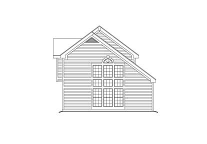 Narrow Lot House Plan #5633-00089 Elevation Photo