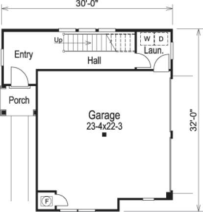 Floorplan 1 for House Plan #5633-00089