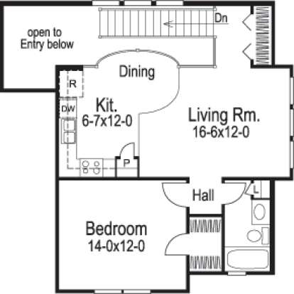 Floorplan 2 for House Plan #5633-00089