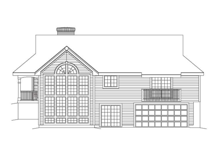 Ranch House Plan #5633-00091 Elevation Photo