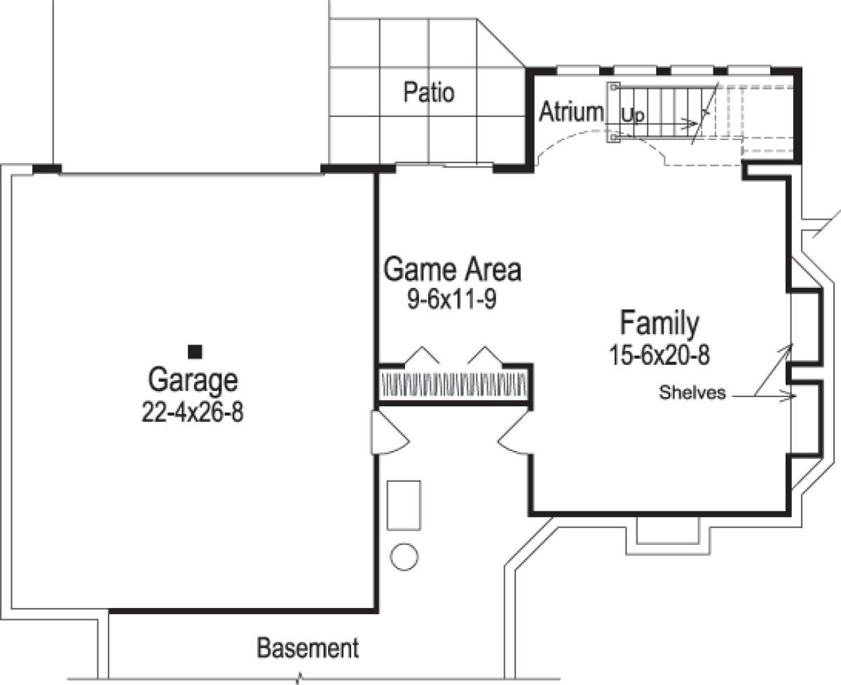 Floorplan 2 for House Plan #5633-00091