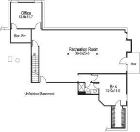 Floorplan 2 for House Plan #5633-00093