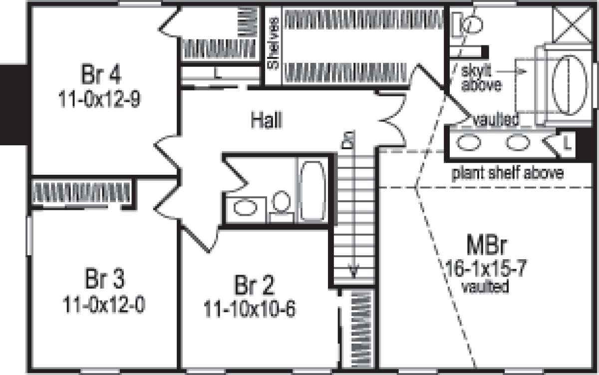 Floorplan 2 for House Plan #5633-00094