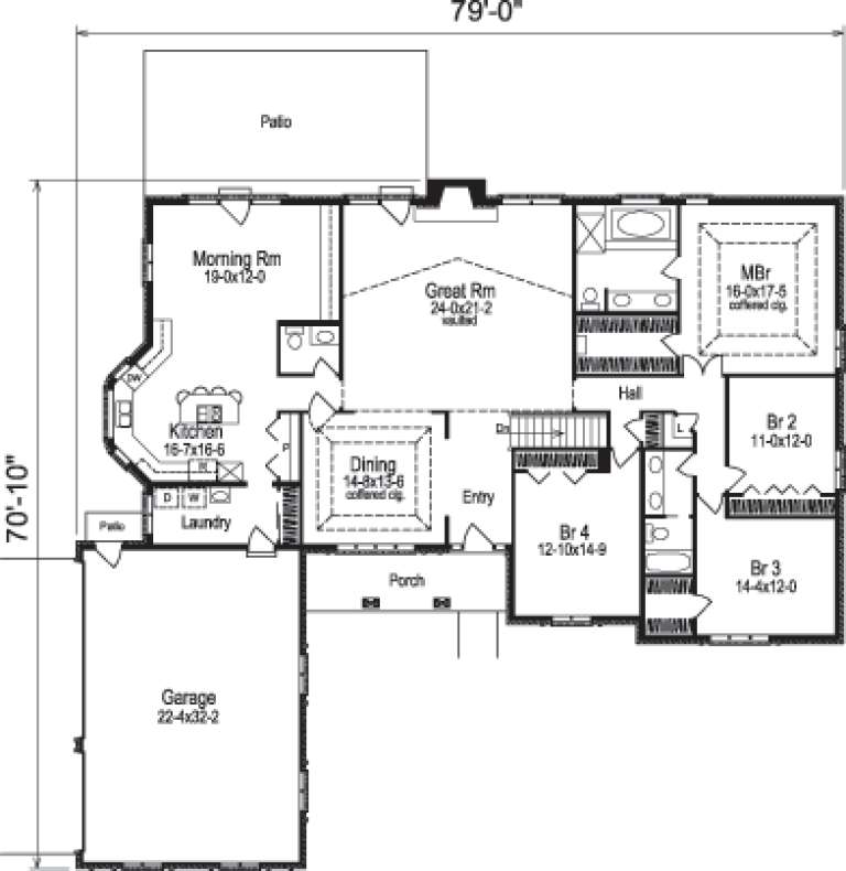 House Plan House Plan #14409 Drawing 1