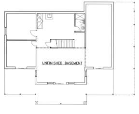 Basement Floor for House Plan #039-00178