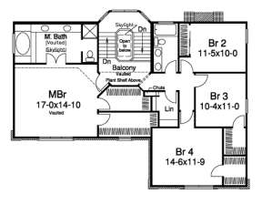 Floorplan 2 for House Plan #5633-00097