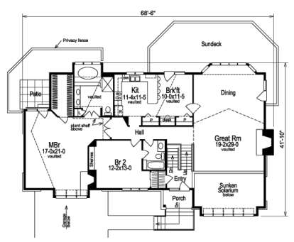 Floorplan 1 for House Plan #5633-00098