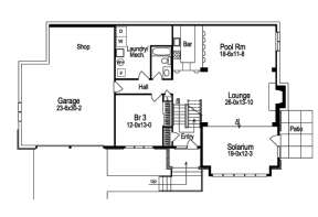 Floorplan 2 for House Plan #5633-00098
