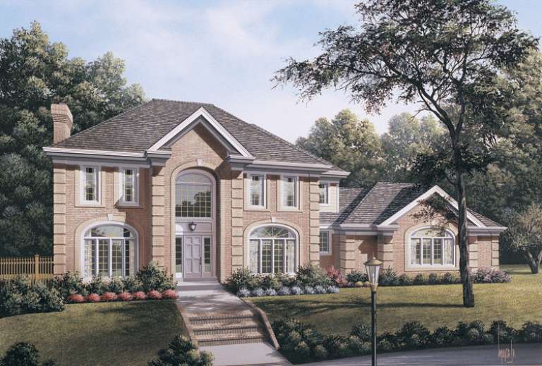 Luxury House Plan #5633-00099 Elevation Photo