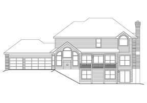 Luxury House Plan #5633-00099 Elevation Photo