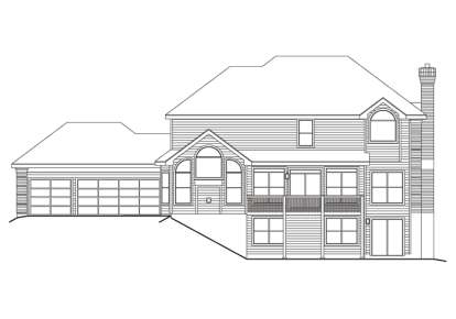 Luxury House Plan #5633-00099 Elevation Photo