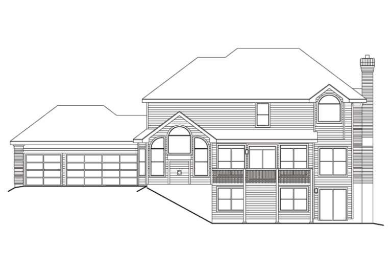 Luxury House Plan #5633-00099 Elevation Photo