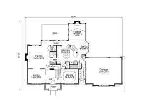 Floorplan 1 for House Plan #5633-00099