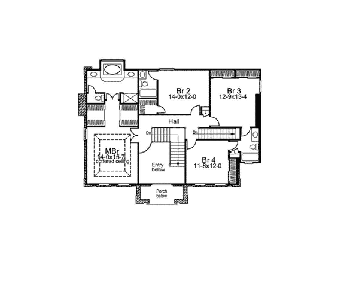 Floorplan 2 for House Plan #5633-00099