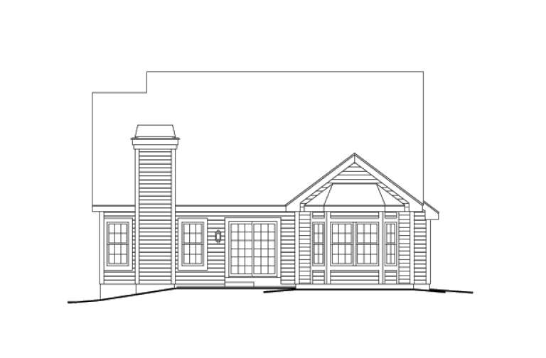 Narrow Lot House Plan #5633-00101 Elevation Photo