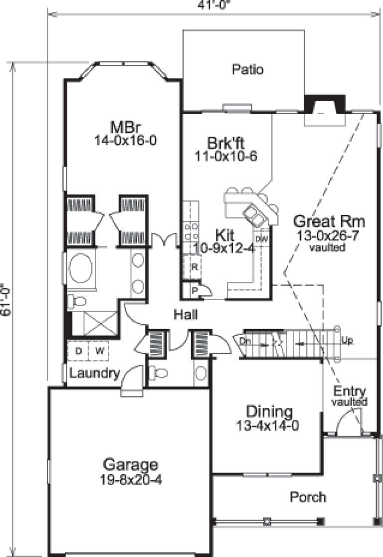 House Plan House Plan #14415 Drawing 1
