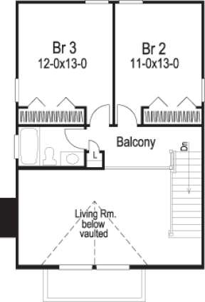 Floorplan 2 for House Plan #5633-00102