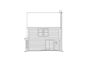 Narrow Lot House Plan #5633-00103 Elevation Photo