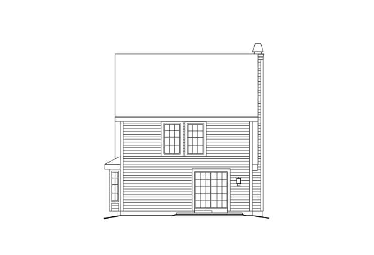 Narrow Lot House Plan #5633-00103 Elevation Photo