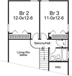 Floorplan 2 for House Plan #5633-00103