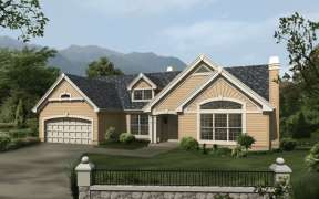 Ranch House Plan #5633-00105 Elevation Photo