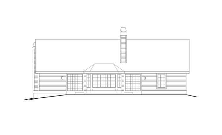 Ranch House Plan #5633-00105 Elevation Photo