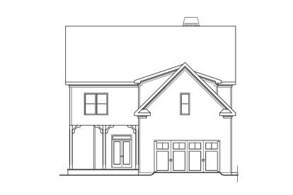 Craftsman House Plan #009-00199 Elevation Photo