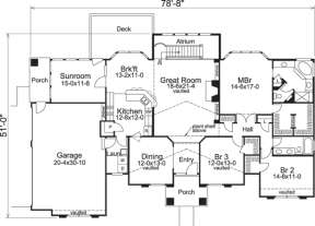 Floorplan 1 for House Plan #5633-00108