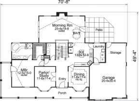 Floorplan 1 for House Plan #5633-00110