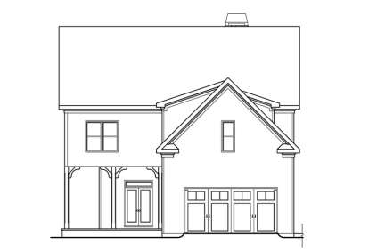 Craftsman House Plan #009-00200 Elevation Photo