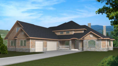 3 Bed, 2 Bath, 4650 Square Foot House Plan - #039-00180