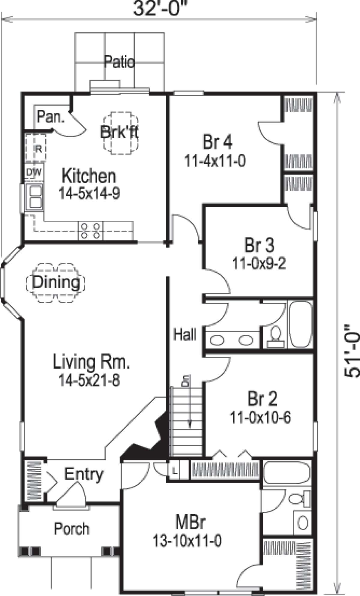 Small 4 Bedroom Floor Plans SMALL HOUSE DESIGN | 4 BEDROOM | 6.5 X 8.5