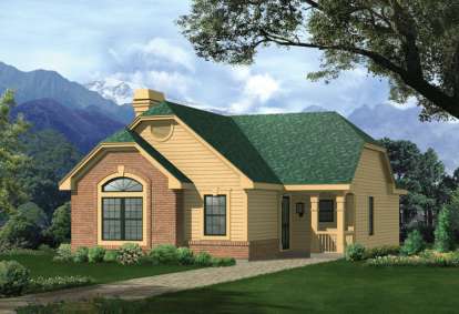 2 Bed, 1 Bath, 1469 Square Foot House Plan - #5633-00116
