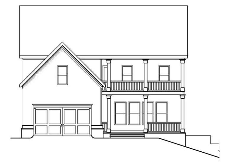 European House Plan #009-00203 Elevation Photo