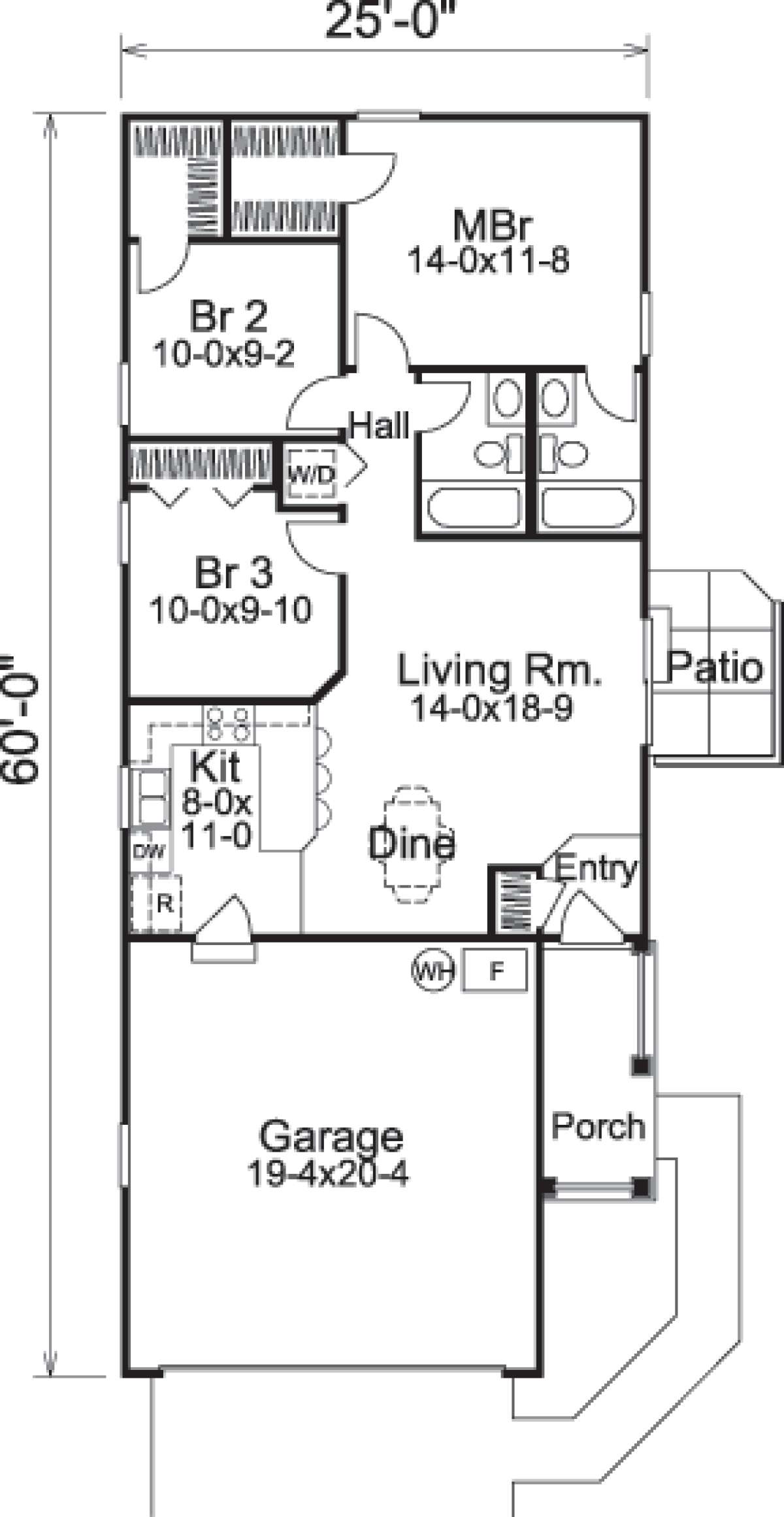 Ranch Plan 9 Square Feet 3 Bedrooms 2 Bathrooms 5633 Ranch Plan 9 Square Feet 3 Bedrooms 2 Bathrooms 5633