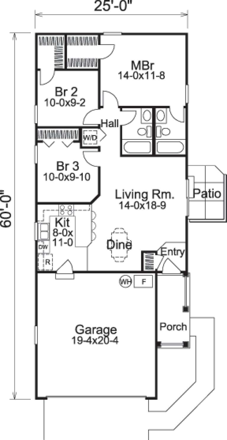 House Plan House Plan #14438 Drawing 1