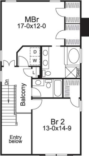 Floorplan 2 for House Plan #5633-00121