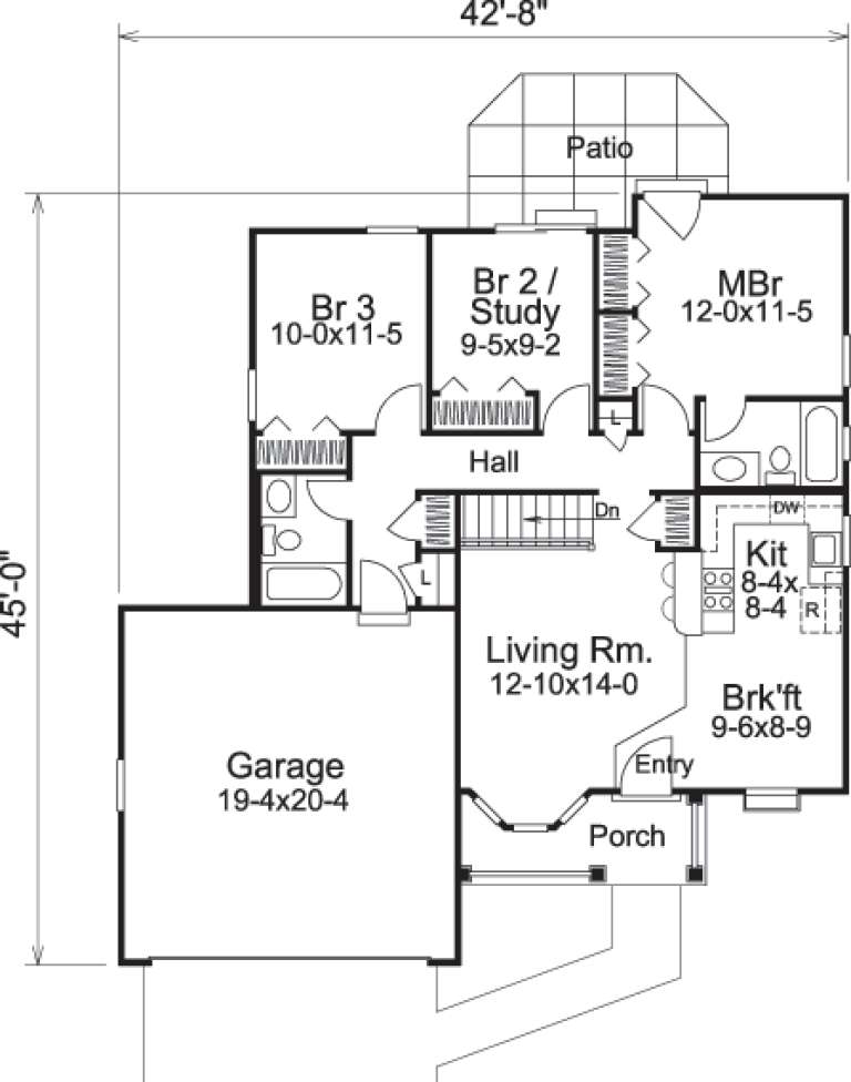 House Plan House Plan #14444 Drawing 1