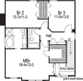 Floorplan 2 for House Plan #5633-00124
