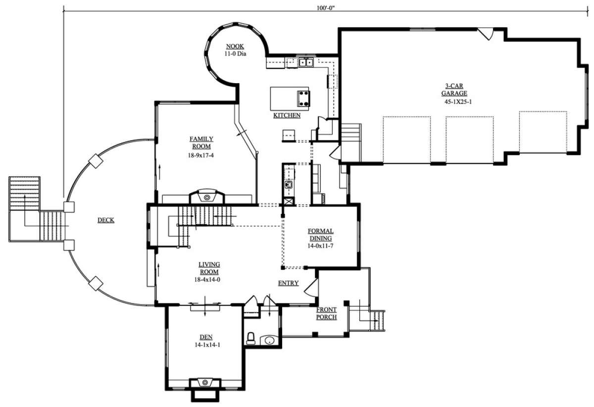 Floorplan 1 for House Plan #5631-00024