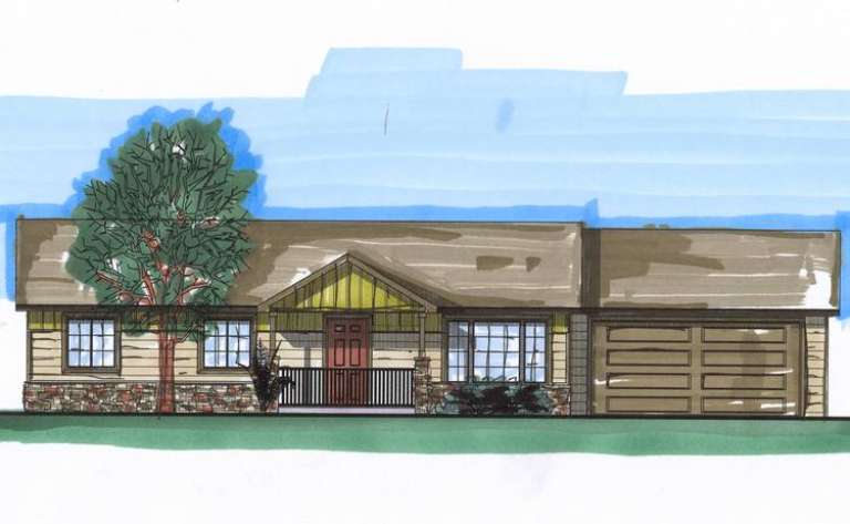 House Plan House Plan #14449 Front Elevation