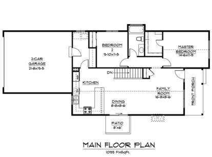 Floorplan 1 for House Plan #5631-00028