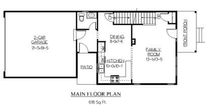Floorplan 1 for House Plan #5631-00029
